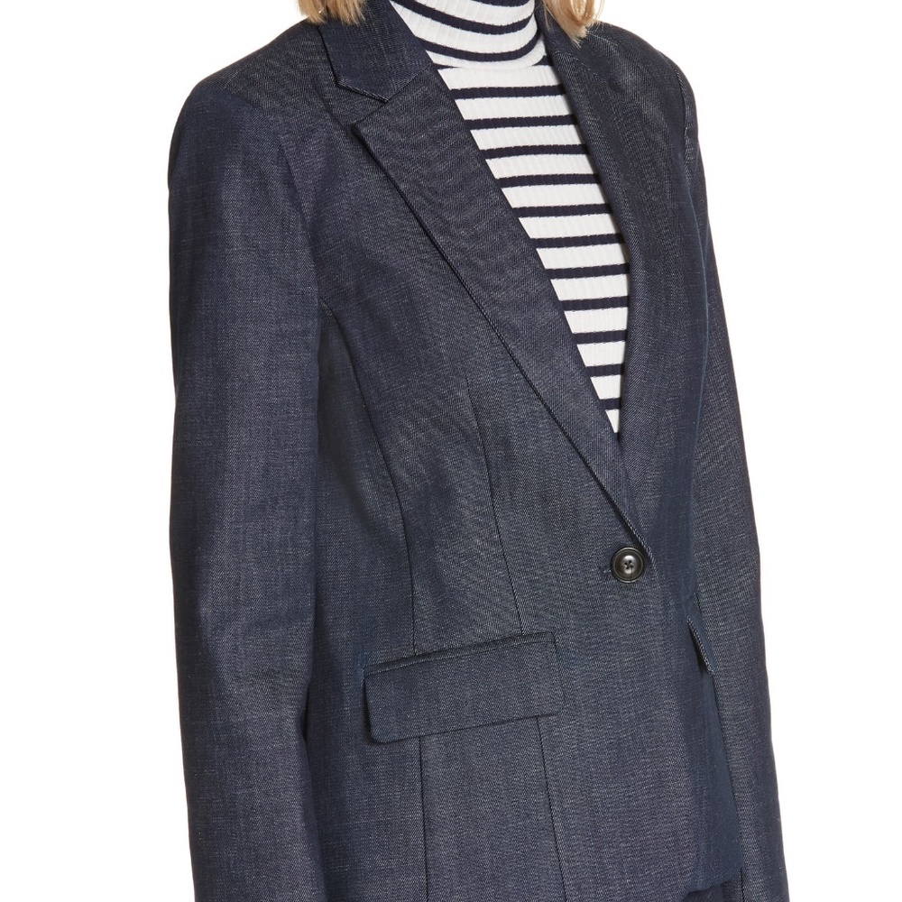 FRAME Denim Stretch Carlin Blazer Jacket NWT XS